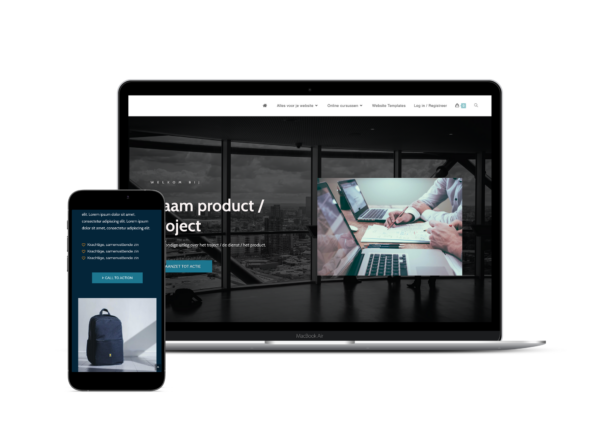 Salespage template 1 product dienst